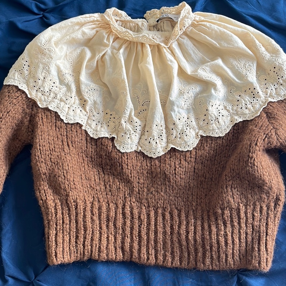 Zara sweater, giving cottagecore